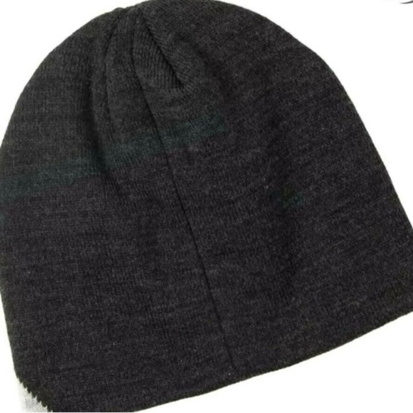 COORS LIGHT Logo Mountain Art Knit Beanie Scull Cap Jacquard Charcoal Hat - OSFM - Picture 4 of 4